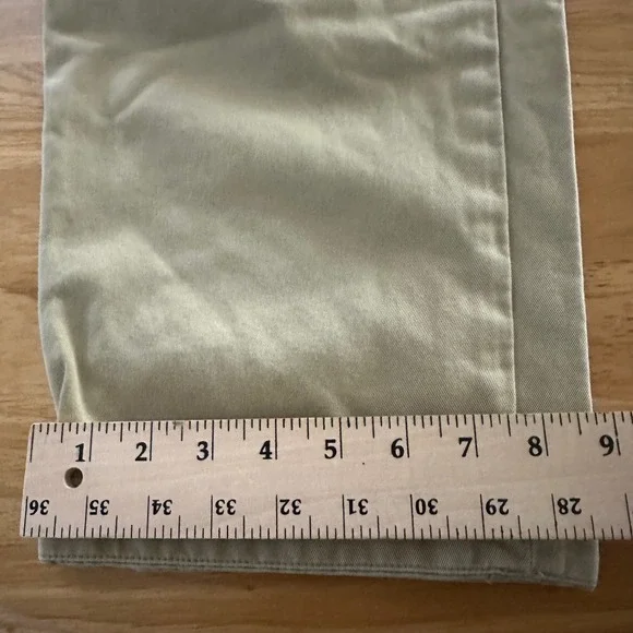 Gap Clean Cut Khaki Chinos Mens 32x30 Tan Cotton Straight Leg Pants - Picture 9 of 10